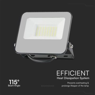 LED RGBW Dimming προβολέας LED/30W/230V IP65 γκρι + τηλεχειριστήριο