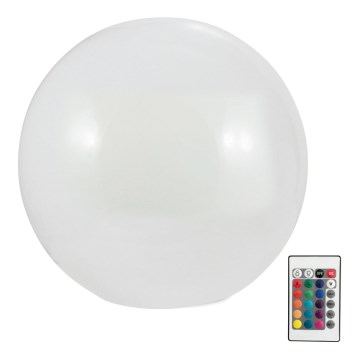 LED RGBW Ηλιακή λάμπα BALL LED/1,2V διάμετρος 30 cm IP65 + τηλεχειριστήριο