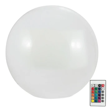 LED RGBW Ηλιακή λάμπα BALL LED/1,2V διάμετρος 40 cm IP65 + τηλεχειριστήριο
