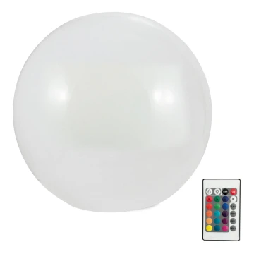 LED RGBW Ηλιακή λάμπα BALL LED/3,2V διάμετρος 20 cm IP65 + τηλεχειριστήριο