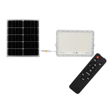 LED Εξωτερικού χώρου solar προβολέας  LED/30W/3,2V 6400K λευκό IP65 + τηλεχειριστήριο