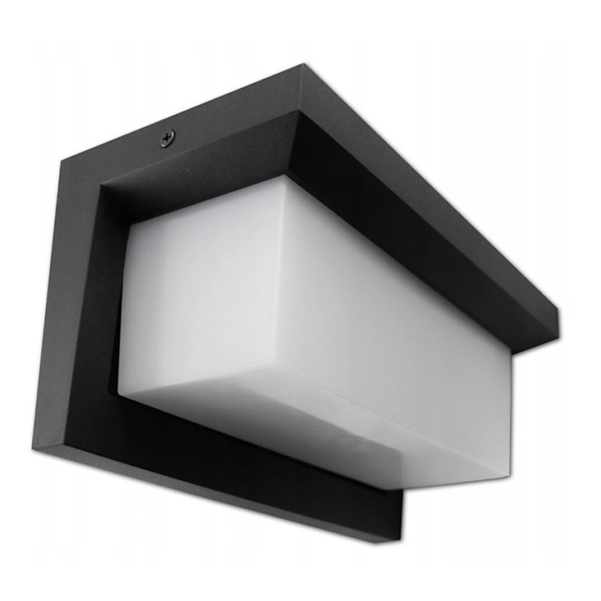 LED Επιτοίχιο φωτιστικό εξωτερικού χώρου LED/12W/230V IP54 μαύρο