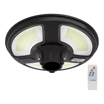 LED Ηλιακό φωτιστικό κήπου με αισθητήρα LED/7,5W/3,2V IP65 4000K + τηλεχειριστήριο