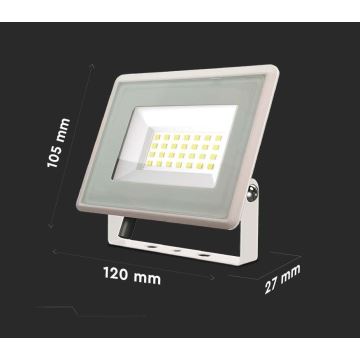 LED Προβολέας LED/20W/230V 3000K IP65 λευκό
