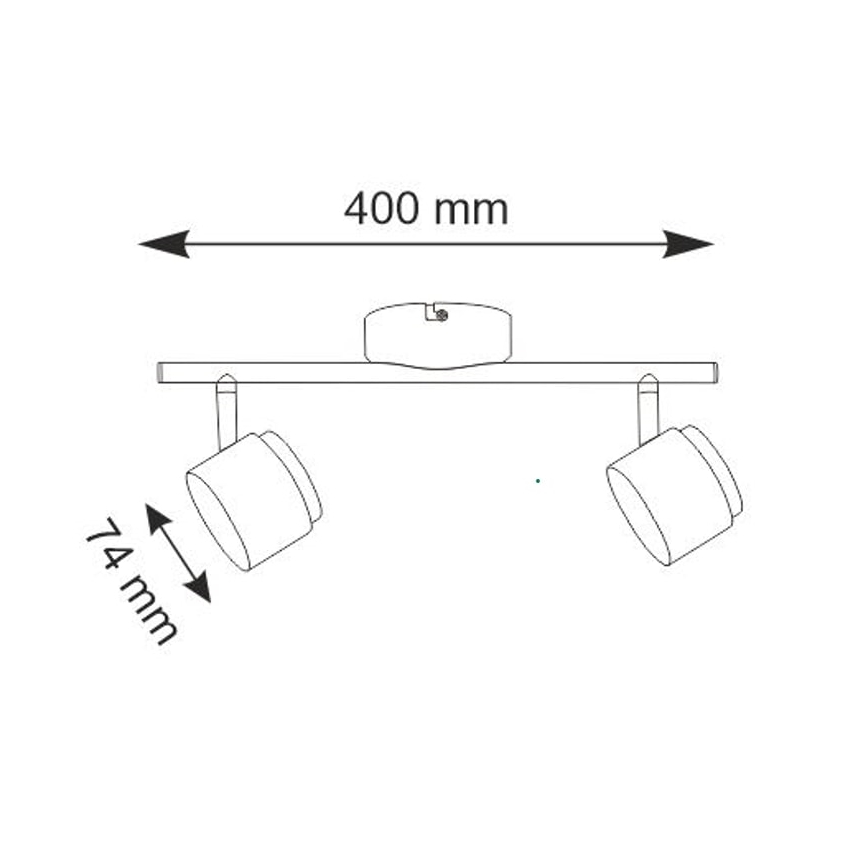 LED Σποτ με 2 φώτα KUBIK 2xLED/4,2W/230V λευκό