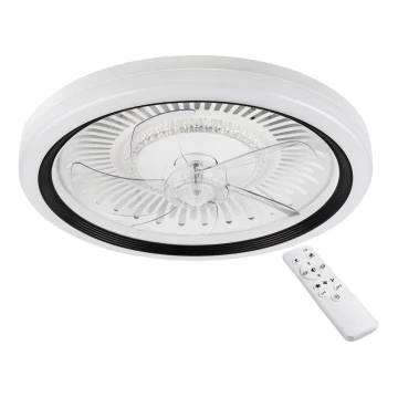 LED Φωτιστικό οροφής dimmable με ανεμιστήρα GEMMA LED/37W/230V λευκό + τηλεχειριστήριο