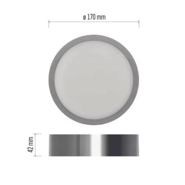 LED Φωτιστικό οροφής NEXXO LED/12,5W/230V 3000/3500/4000K δ. 17 cm χρώμιο