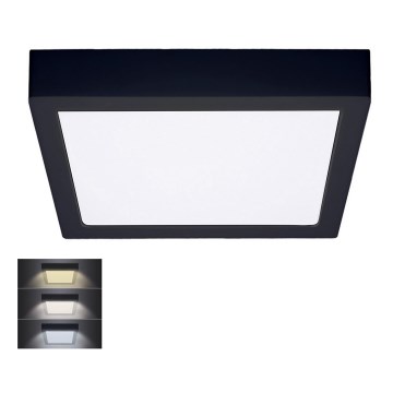 LED Φωτιστικό οροφής LED/24W/230V 3000/4000/6000K μαύρο στενόμακρο