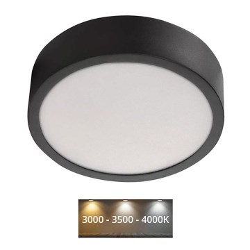 LED Φωτιστικό οροφής NEXXO LED/12,5W/230V 3000/3500/4000K δ. 17 cm μαύρο