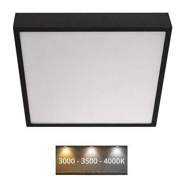 LED Φωτιστικό οροφής NEXXO LED/28,5W/230V 3000/3500/4000K 30x30 cm μαύρο