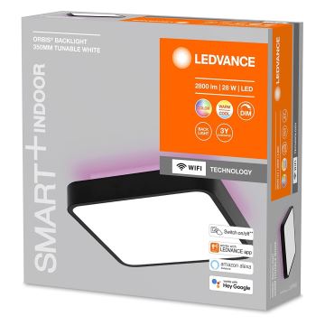 Ledvance - LED RGBW Dimmable φωτιστικό οροφής SMART+ ORBIS LED/28W/230V 3000-6500K Wi-Fi μαύρο