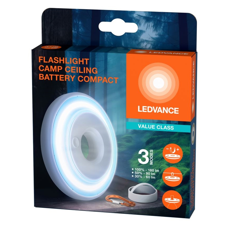 Ledvance - LED Φωτιστικό dimming FLASHLIGHT CAMP LED/2,2W/3xAAA