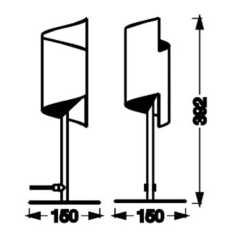 Ledvance - Επιτραπέζια λάμπα dimming LED SMART+ DECOR TWIST LED/12W/230V 3000-6500K Wi-Fi μαύρο