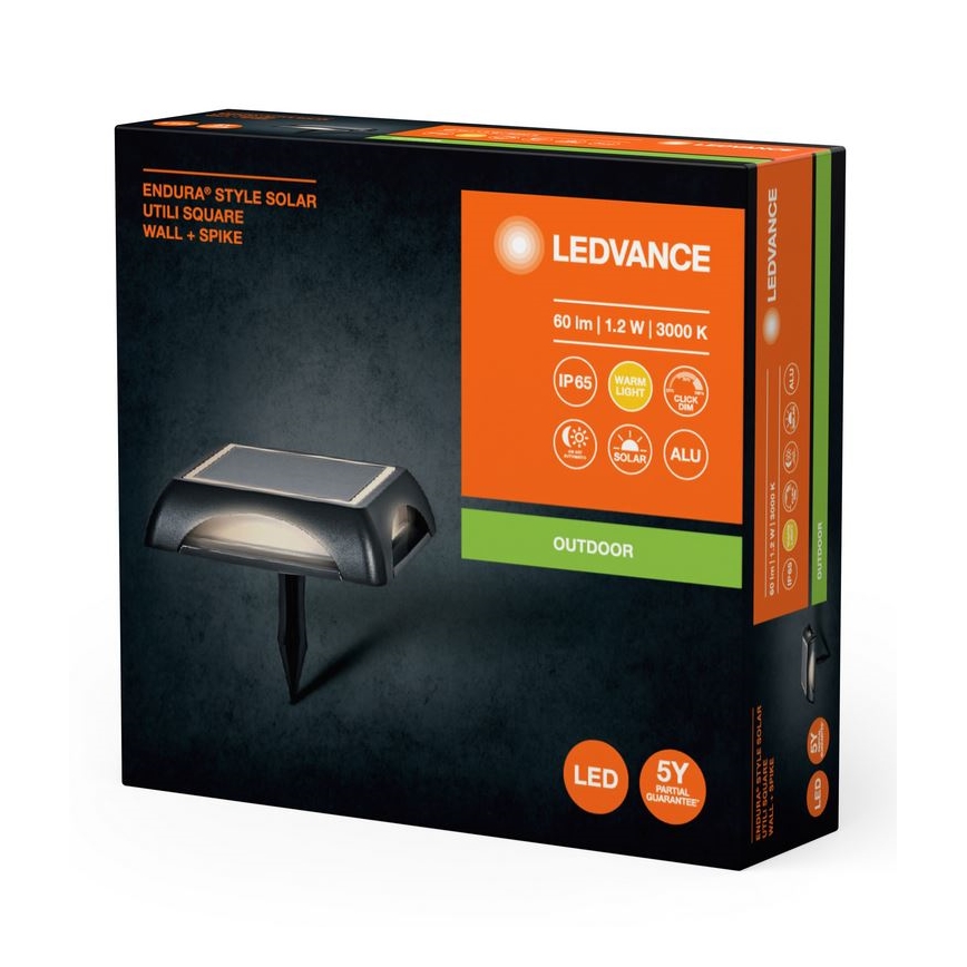 Ledvance - LED Dimmable ηλιακό φωτιστικό ENDURA STYLE SOLAR LED/1,2W/3,7V IP65