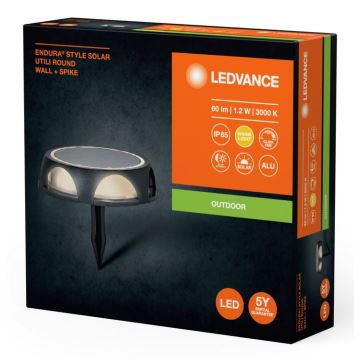 Ledvance - LED Dimmable ηλιακό φωτιστικό ENDURA STYLE SOLAR LED/1,2W/3,7V IP65