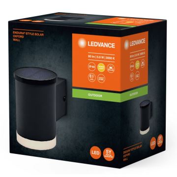 Ledvance - Ηλιακό φωτιστικό τοίχου LED ENDURA STYLE SOLAR LED/0,5W/2,4V IP44