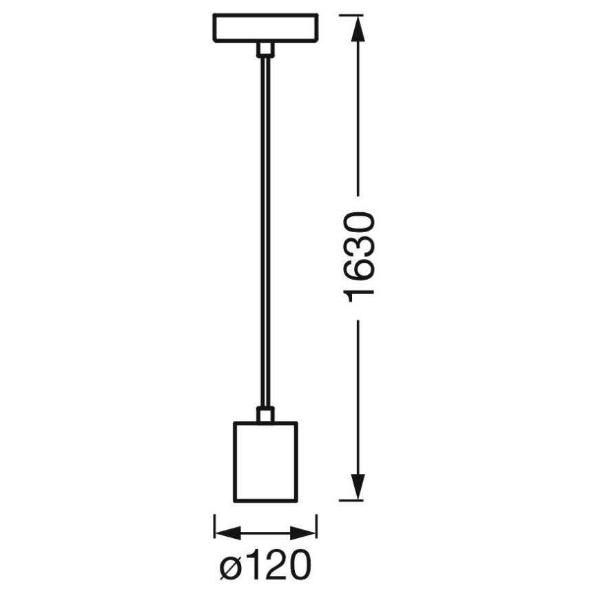 Ledvance -Κρεμαστό φωτιστικό οροφής PENDULUM ROUND 1xE27/15W/230V λευκό