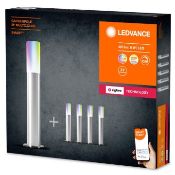 Ledvance - ΣΕΤ 5x LED RGBW Dimmable φωτιστικό εξωτερικού χώρου SMART+ GARDENPOLE LED/6W/230V IP44