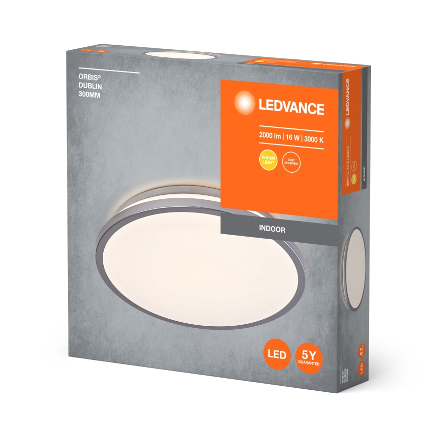 Ledvance - Φωτιστικό οροφής LED ORBIS DUBLIN LED/16W/230V διάμετρος 29,5 cm