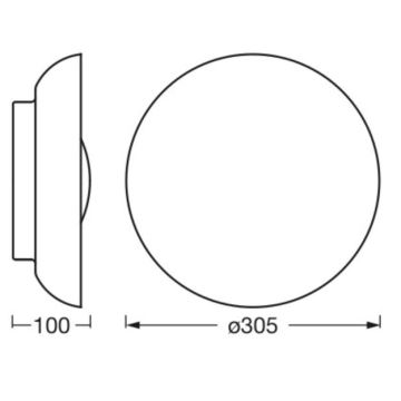 Ledvance - Φωτιστικό οροφής ORBIS MILAN 2xE27/10W/230V