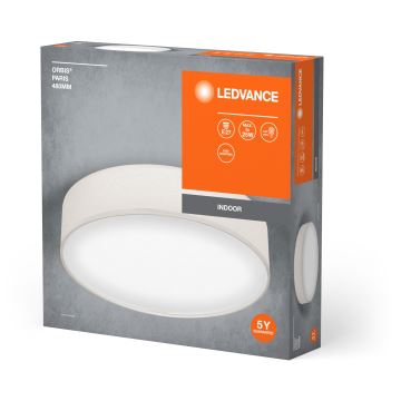 Ledvance - Φωτιστικό οροφής ORBIS ΠΑΡΙΣΙ 3xE27/25W/230V κρεμ