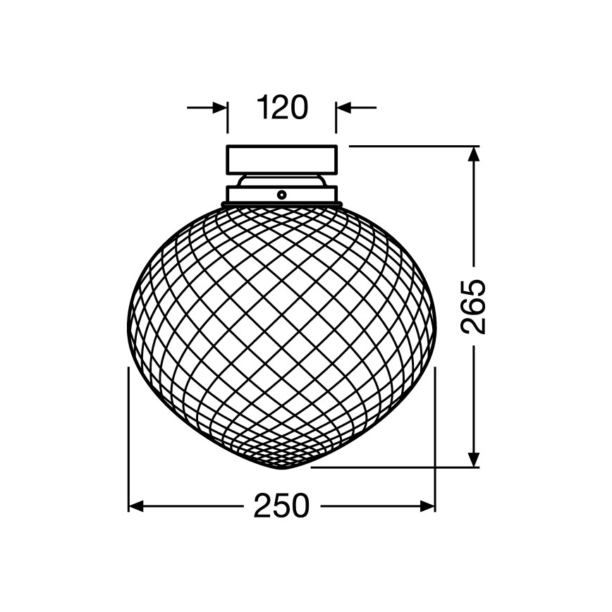 Ledvance - Φωτιστικό οροφής PINEAPPLE 1xE27/40W/230V