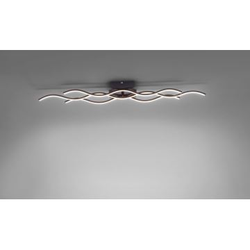 Leuchten Direkt 15166-18 - LED Πλαφονιέρα πολύφωτο WAWE LED/28W/230V μαύρο