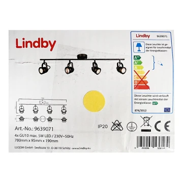 Lindby - Σποτ LEONOR 4xGU10/5W/230V