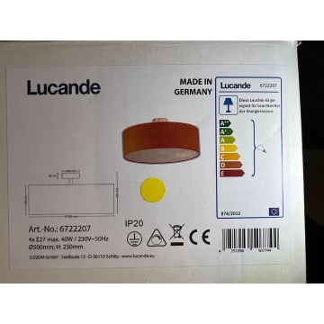 Lucande - Φωτιστικό οροφής GALA 4xE27/40W/230V