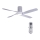 Lucci air 213350 - LED Dimmable ανεμιστήρας οροφής RIVIERA 1xGX53/12W/230V λευκό + τηλεχειριστήριο
