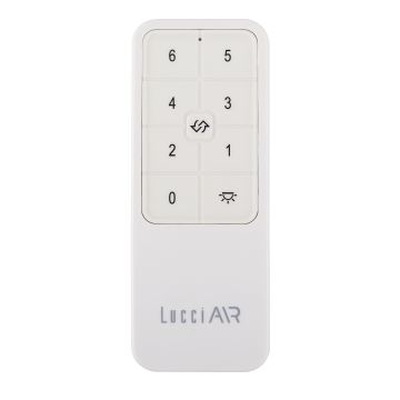 Lucci air 21616049 - Ανεμιστήρας οροφής MONZA IP55 λευκό + τηλεχειριστήριο