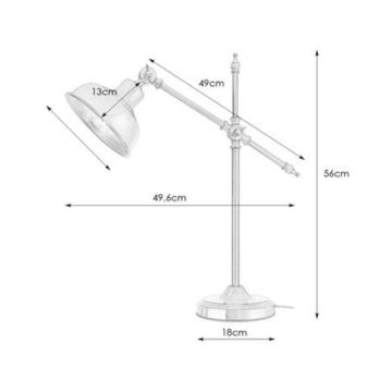 Markslöjd 108116 - Επιδαπέδια λάμπα GRIMSTAD 1xE27/60W/230V