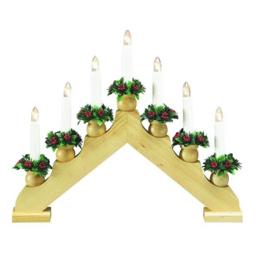 Markslöjd 8314,300 - Χριστουγεννιάτικο κερί TOMAS 7xE10/3W/230V