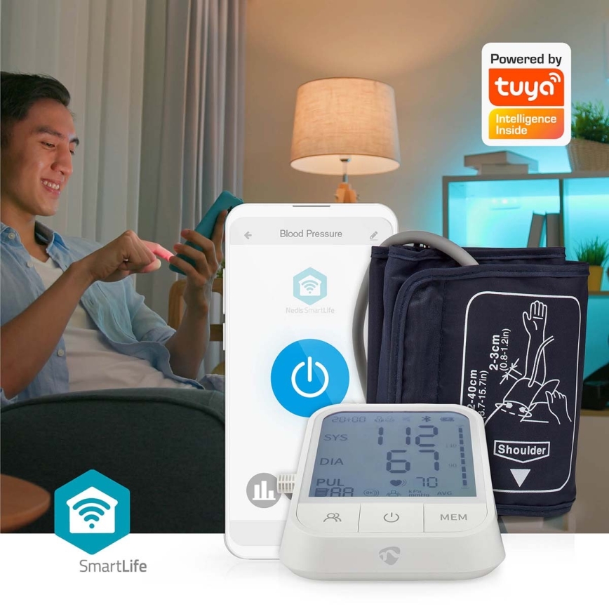 Smart blood pressure monitor Tuya 4xAAA