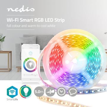 LED RGB Έξυπνη ταινία Wi-Fi LED/15W/230V 2700 - 6500K 5 m