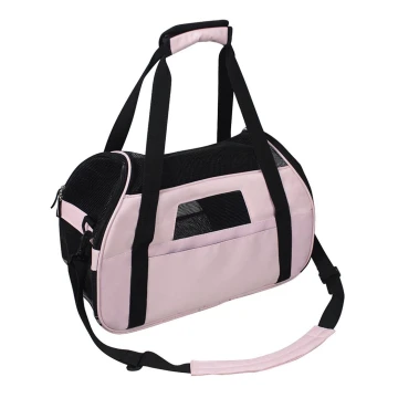 Nobleza - Τσάντα μεταφοράς για κατοικίδια 48 cm ροζ