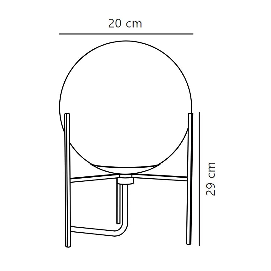 Nordlux - Eπιτραπέζια λάμπα ALTON 1xE14/15W/230V