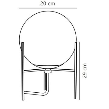 Nordlux - Eπιτραπέζια λάμπα ALTON 1xE14/15W/230V