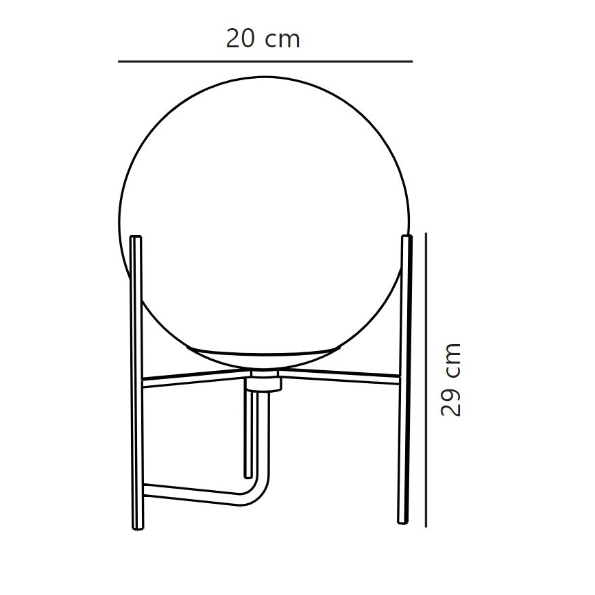 Nordlux - Eπιτραπέζια λάμπα ALTON 1xE14/15W/230V