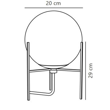 Nordlux - Eπιτραπέζια λάμπα ALTON 1xE14/15W/230V χρυσαφί