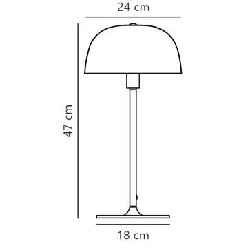 Nordlux - Eπιτραπέζια λάμπα CERA 1xE14/40W/230V χρυσαφί