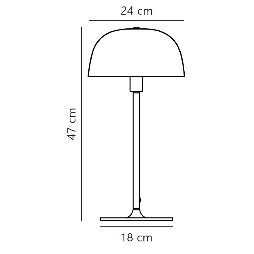 Nordlux - Eπιτραπέζια λάμπα CERA 1xE14/40W/230V χρυσαφί