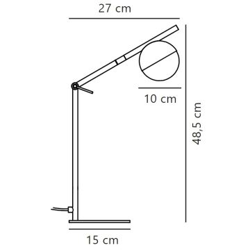 Nordlux - Eπιτραπέζια λάμπα CONTINA 1xG9/5W/230V μαύρο