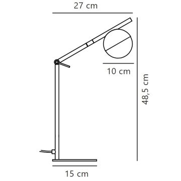 Nordlux - Eπιτραπέζια λάμπα CONTINA 1xG9/5W/230V ορείχαλκος