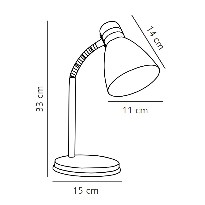 Nordlux - Eπιτραπέζια λάμπα CYCLONE 1xE14/15W/230V λευκό