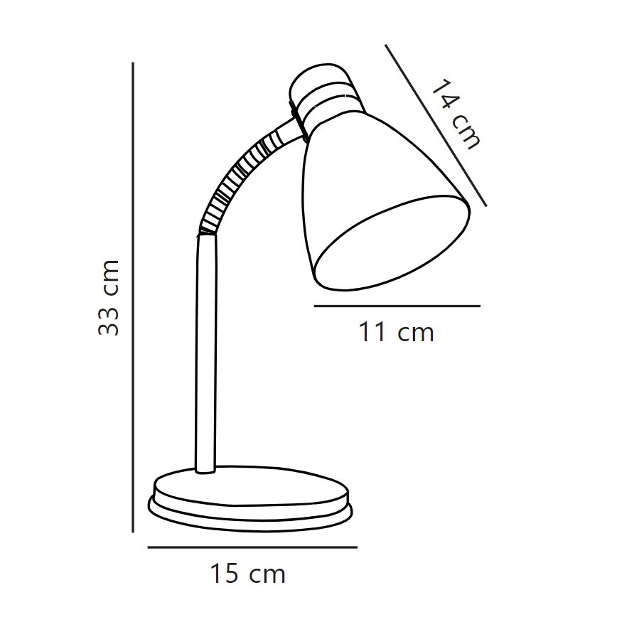 Nordlux - Eπιτραπέζια λάμπα CYCLONE 1xE14/15W/230V μαύρο