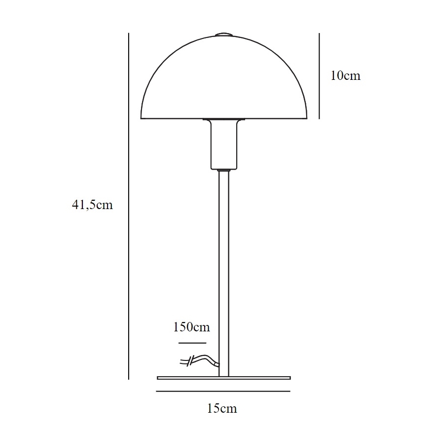 Nordlux - Eπιτραπέζια λάμπα ELLEN 1xE14/40W/230V χρυσαφί/λευκό