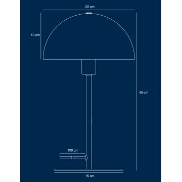 Nordlux - Eπιτραπέζια λάμπα ELLEN 1xE14/40W/230V χρυσαφί/μαύρο