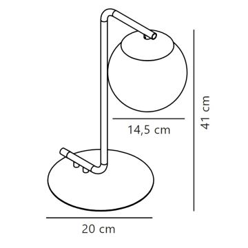 Nordlux - Eπιτραπέζια λάμπα GRANT 1xE14/40W/230V μαύρο