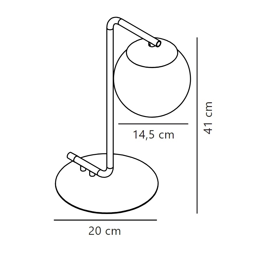 Nordlux - Eπιτραπέζια λάμπα GRANT 1xE14/40W/230V μαύρο